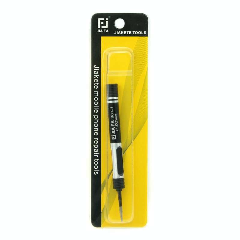 JIAFA JF-608-02 Five Star 0.8 Screwdriver for iPhone Charging Port Screws(Black)