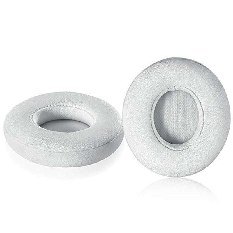 1 Pair Soft Sponge Earmuff Headphone Jacket for Beats Solo 2.0 / 3.0, Bluetooth Version(White)