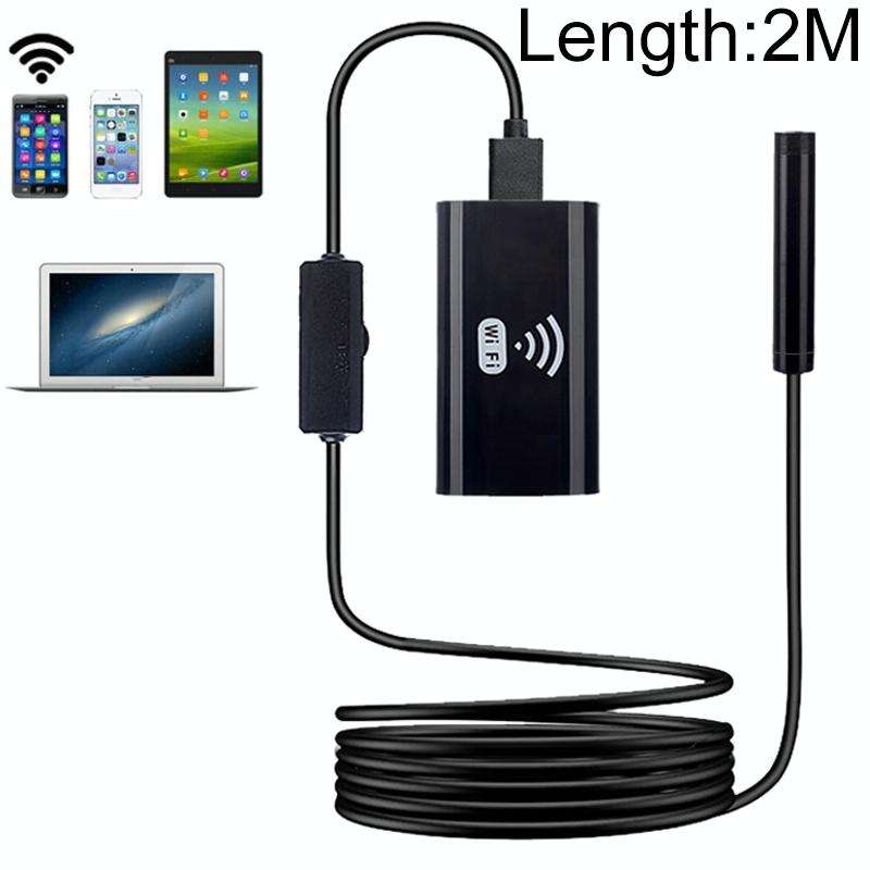 F99 HD Mobile Phone Endoscope, 8mm Waterproof Pipe Endoscope, Wifi Version, Hardwire, Length: 2m ...