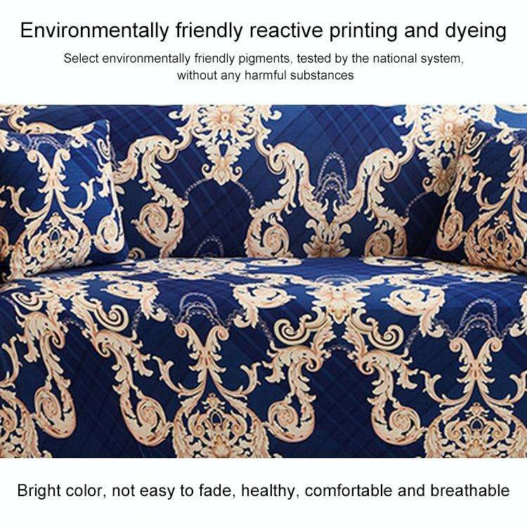 Double Seat Full Coverage Elastic Non-slip Sofa Cover(Classic Elements)