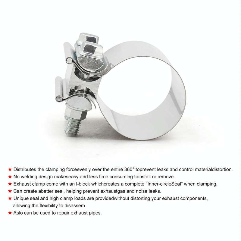 3 inch Car Turbo Exhaust Downpipe Stainless Steel Lap Joint Band Clamp