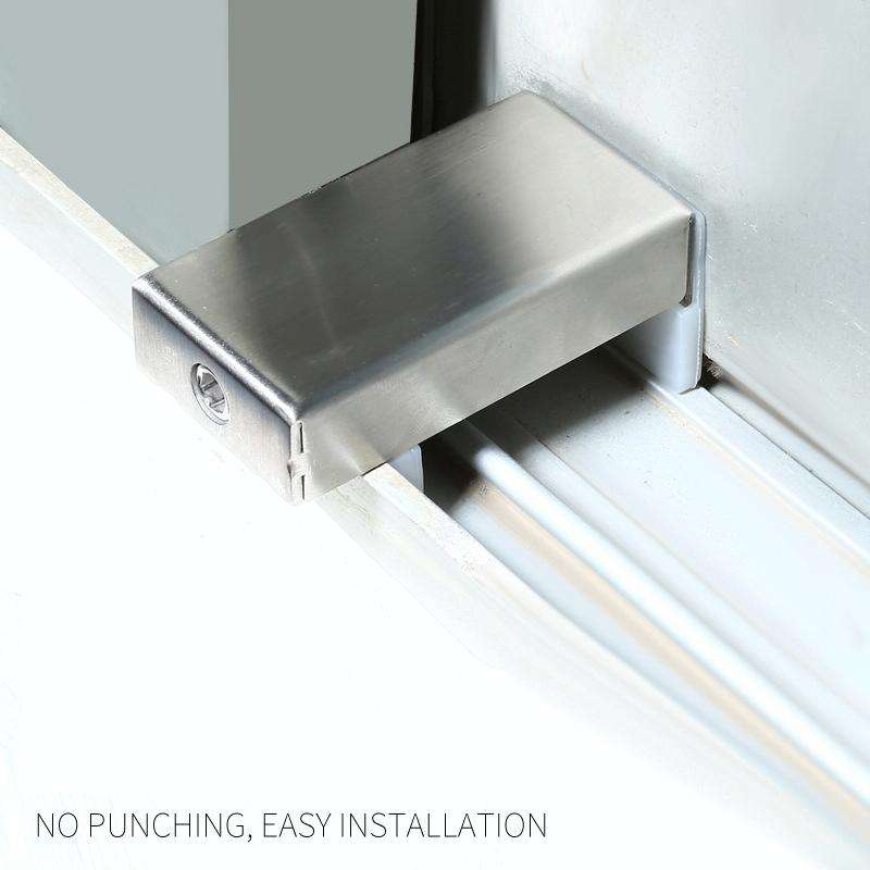 2 PCS Aluminum Screen Window Door Lock Child Protection Safety Lock Anti-theft Stopper(Hex Key)