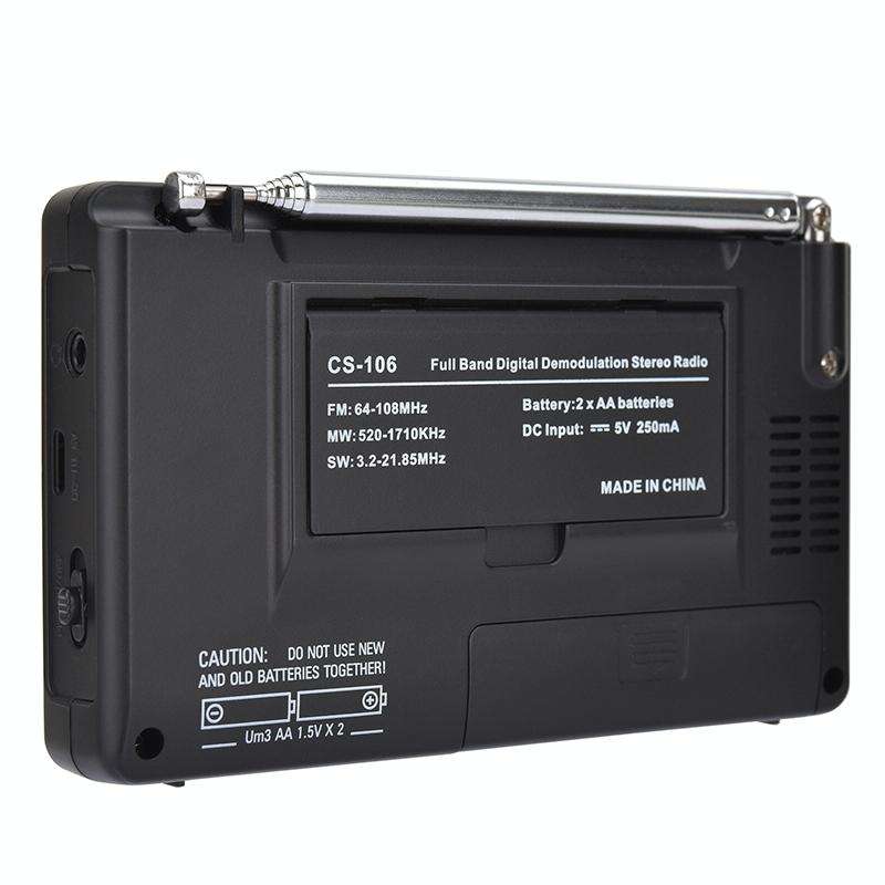 CS-106 9KHZ Multifunctional Full Band Digital Demodulation Stereo Radio Receiver