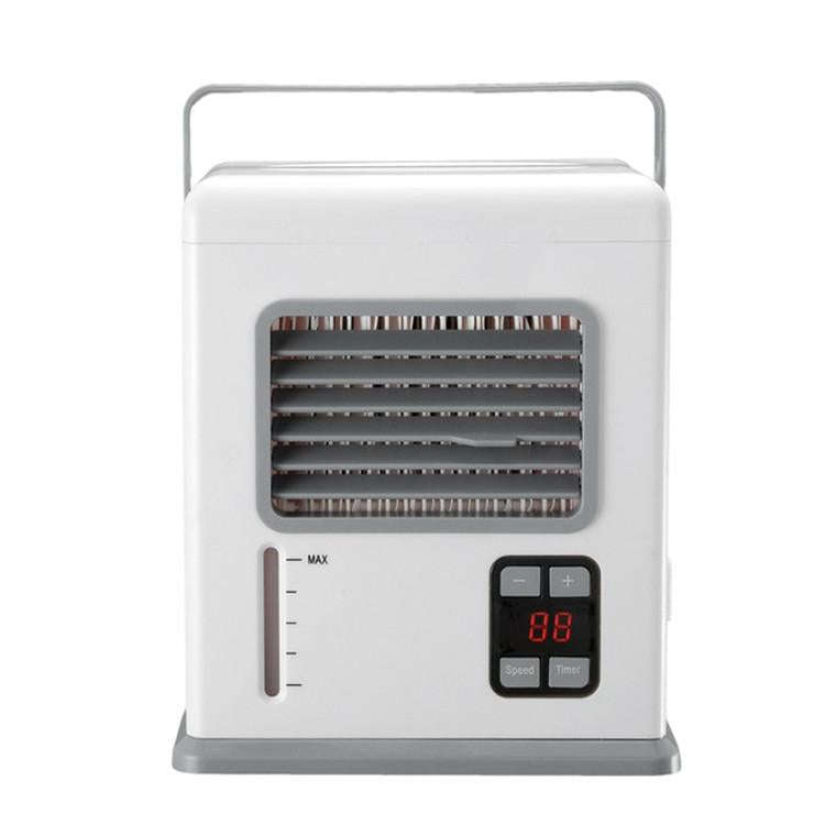 Desktop Air Cooler Battery Plug-in Dual-use Air Conditioning Intelligent Digital Display Mini Air...