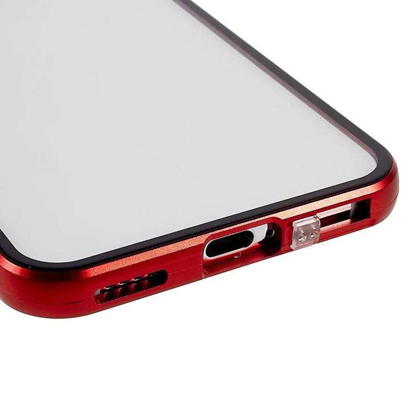For Samsung Galaxy S21 5G Anti-peeping Magnetic Double-sided Tempered Glass Phone Case(Black)