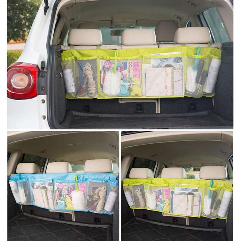 Car Auto Universal Oxford Cloth Multi Backseat Storage Organizer Hanging Bag(Blue)