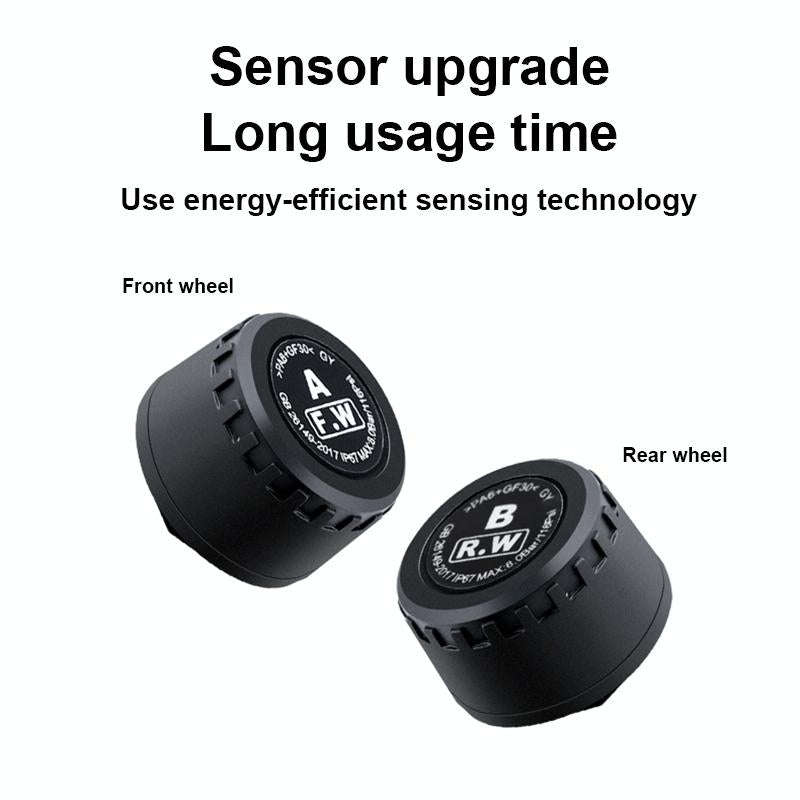 Rear Wheel Tire Pressure Temperature Monitoring Sensor(Black)