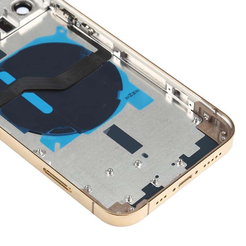 Battery Back Cover (with Side Keys & Card Tray & Power + Volume Flex Cable & Wireless Charging Mo...