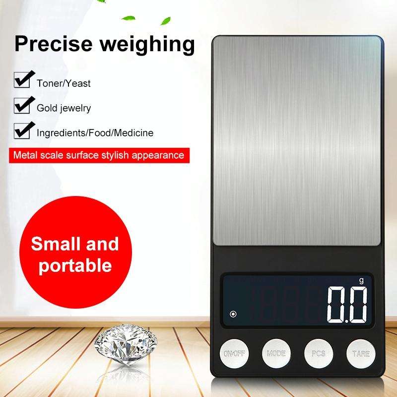 High-Precision Electronic Scale Mini Portable Jewellery Medicine Scale, Style:200g/0.01g