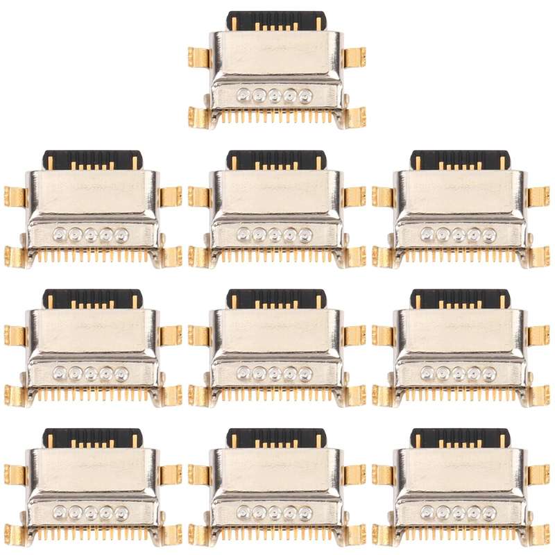 10 PCS Charging Port Connector for Xiaomi Redmi Note 9/Redmi 10X 4G