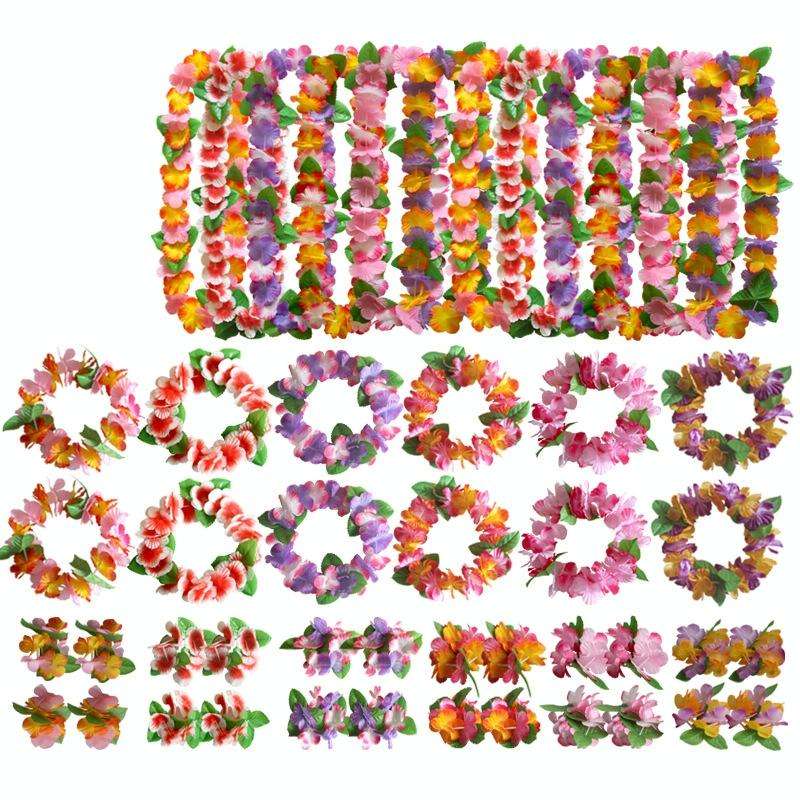 5 PCS CK-053 12-Color Petal Party Decoration Hawaiian Wreath(5)