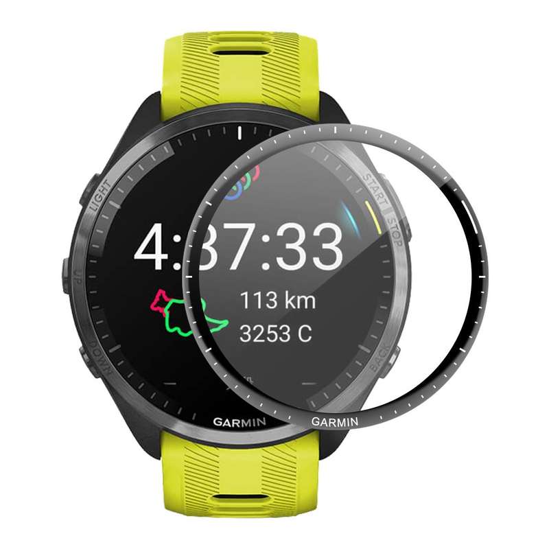 2pcs For Garmin Forerunner 965 ENKAY Hat-Prince 3D Full Coverage Soft PC Edge + PMMA HD Screen Pr...
