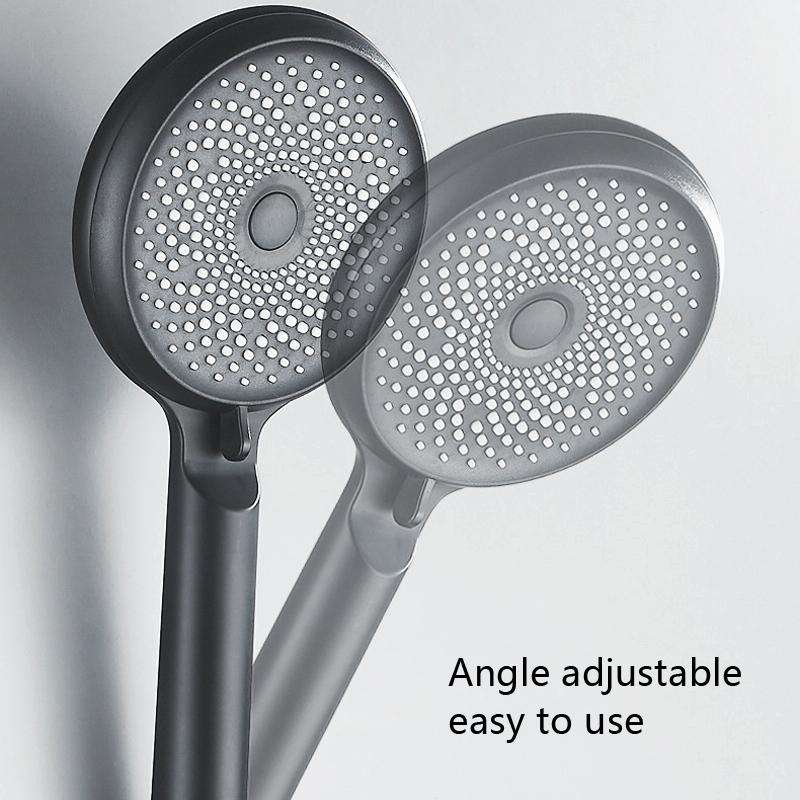 Home Handheld Silicone Supercharged Shower Nozzle, Style: White