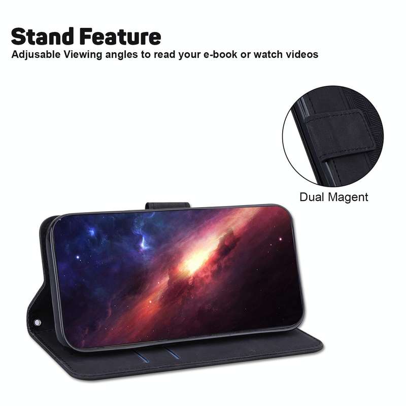 For Honor 20 / Huawei nova 5T Geometric Embossed Leather Phone Case(Black)
