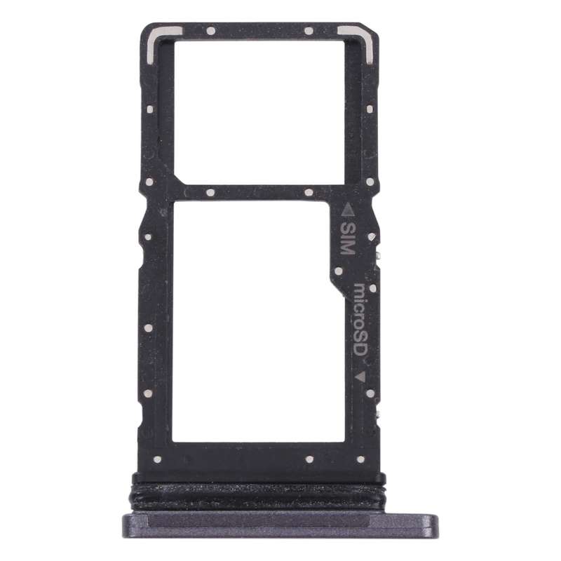 For Samsung Galaxy Tab A7 10.4 (2020) SM-T505 SIM Card Tray + Micro SD Card Tray (Black)