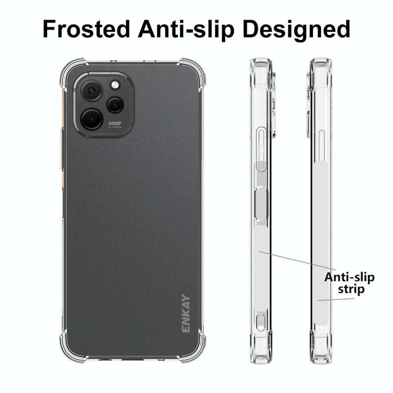 For Huawei Nova Y61 4G ENKAY Hat-Prince Clear TPU Shockproof Phone Case