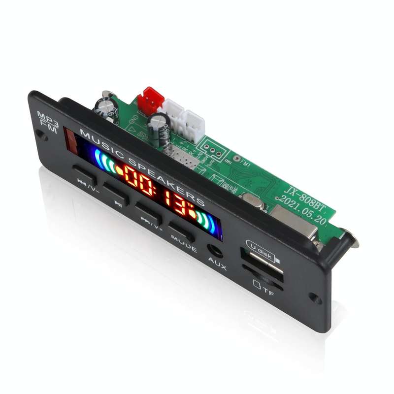 JX-808BT Car 12V Audio MP3 Player Decoder Board FM Radio USB, with Bluetooth / Remote Control / R...