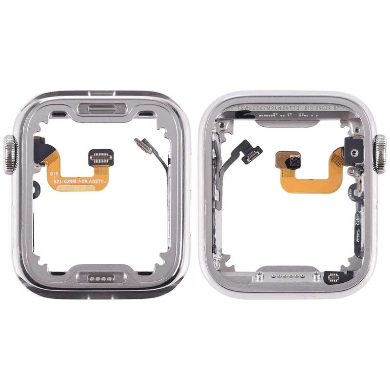 For Apple Watch Series 6 40mm Stainless Steel Middle Frame Bezel Plate with Loudspeaker / Power /...