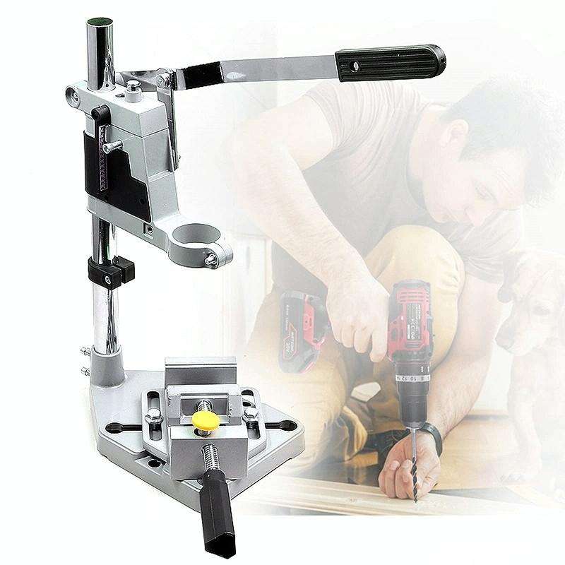 Multifunctional Electric Hand Drill Stand Mini Woodworking Fixed Table, Model: 88647 Iron Base