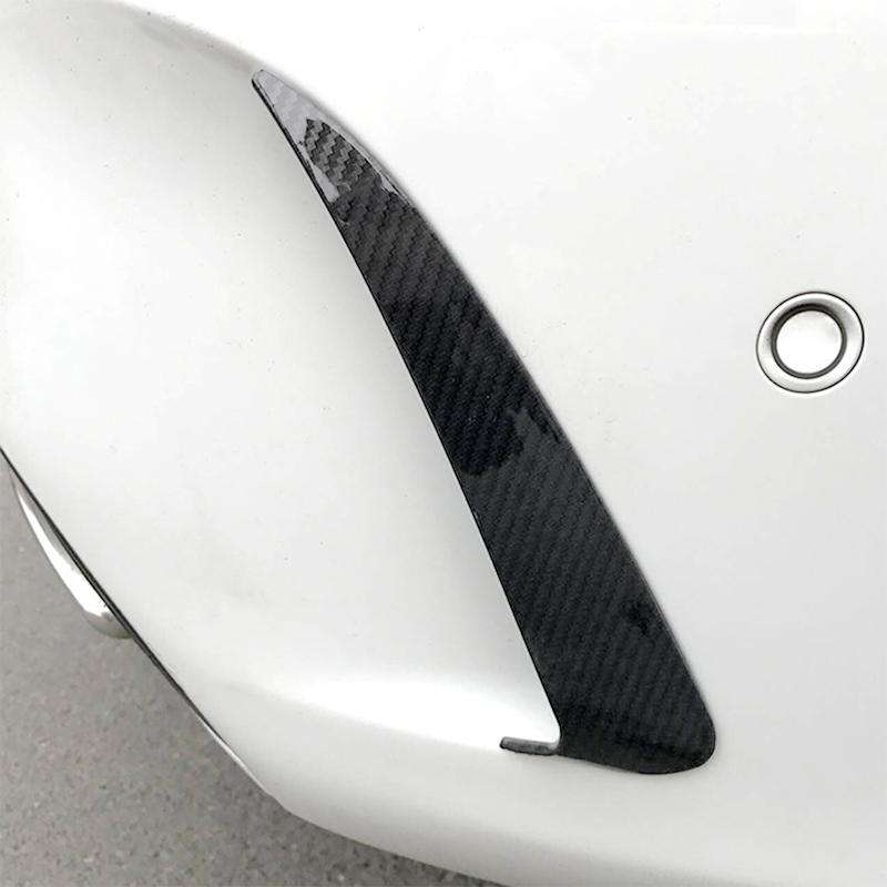 Car Rear Bumper Air Outlet Wind Knife Blade Decoration Sticker Strip for Mercedes-Benz C Class W2...