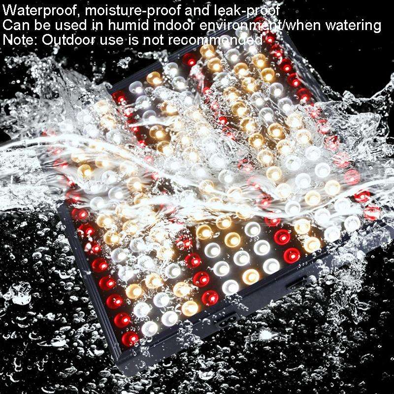 Large 169 LEDs Quantum Plant Growth Lighting Outdoor Full Spectrum Planting Lamp(US Plug)