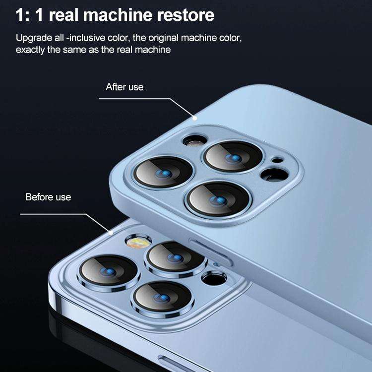 For iPhone 13 AG Frosted Tempered Glass Phone Case(White)