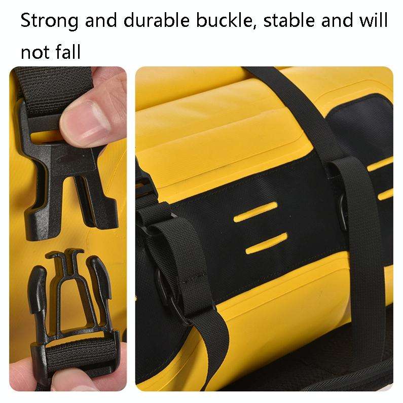 AFISHTOUR FM2031 40L Waterproof Travel Luggage Bag Large Capacity Motorcycle Rear Seat Bag(Yellow)