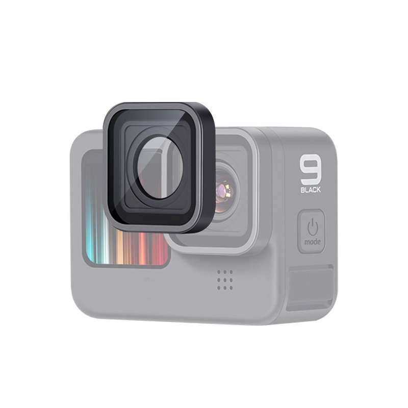 For GoPro HERO10 Black / HERO9 Black UV Protective Lens Filter Repair Part (Black)
