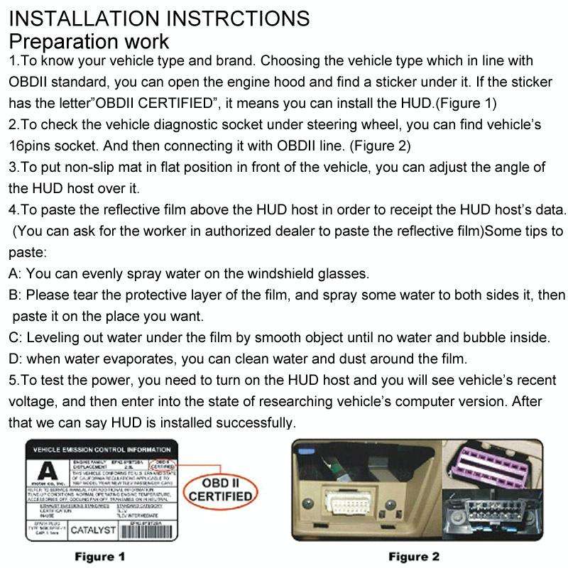W02 5.5 inch Car OBDII HUD Fuel Consumption Warning System Vehicle-mounted Head Up Display Projec...