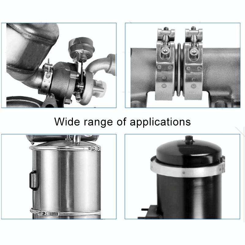 3.5 inch Car Turbo Exhaust Downpipe V-Band Clamp Stainless Steel 304 Flange Clamp