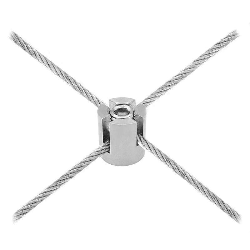M16x8 316 Stainless Steel Garden Wire Rope Cross Fixed Clip