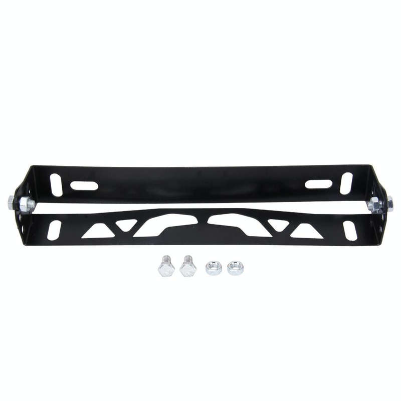 Car Auto Universal Aluminum Alloy Modified License Plate Frame Holder(Black)