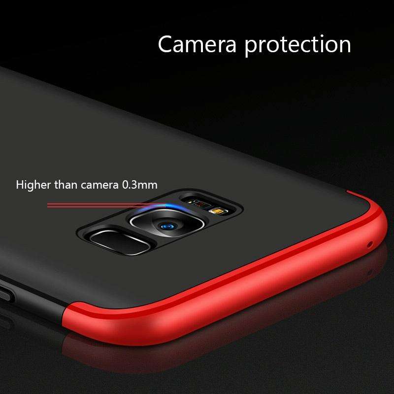 GKK for Galaxy S8 PC Three - paragraph Shield 360 Degrees Full Coverage Protective Case Back Cove...