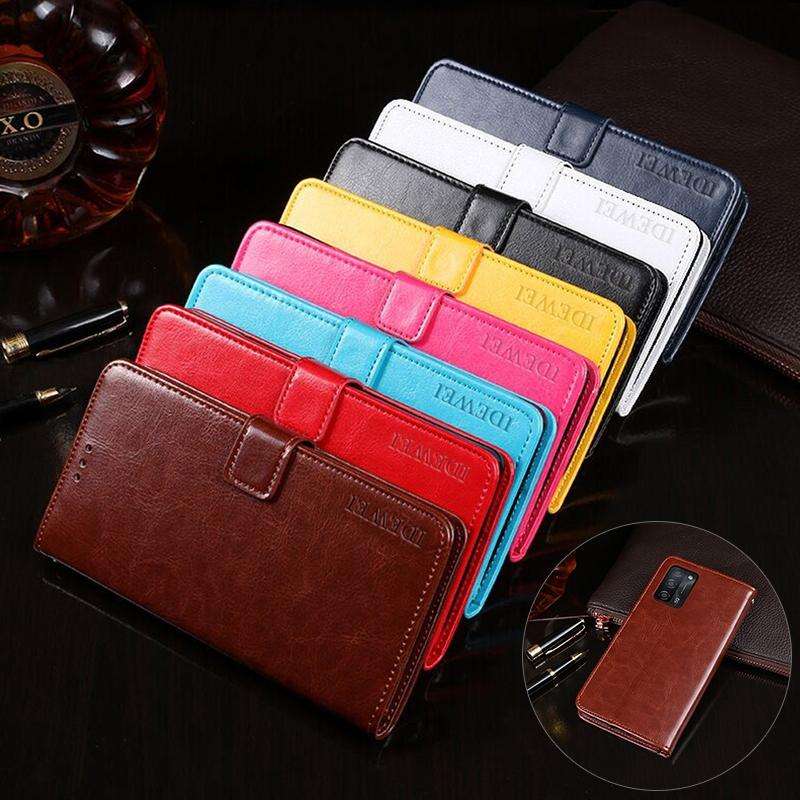 For OPPO A53s 5G idewei Crazy Horse Texture Horizontal Flip Leather Case with Holder & Card Slots...