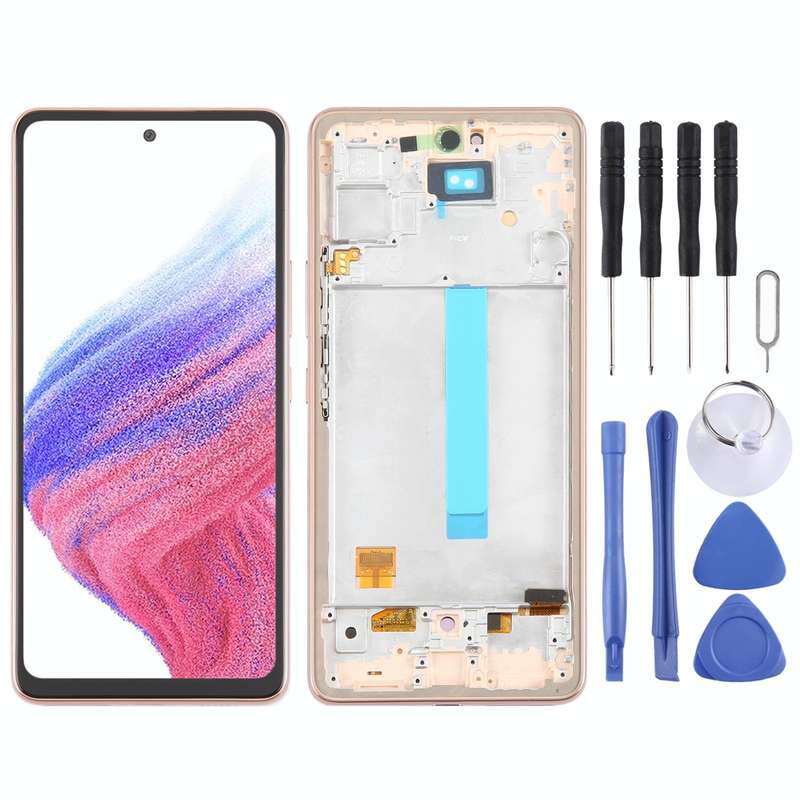 For Samsung Galaxy A53 5G SM-A536 6.48 inch OLED LCD Screen Digitizer Full Assembly with Frame (G...