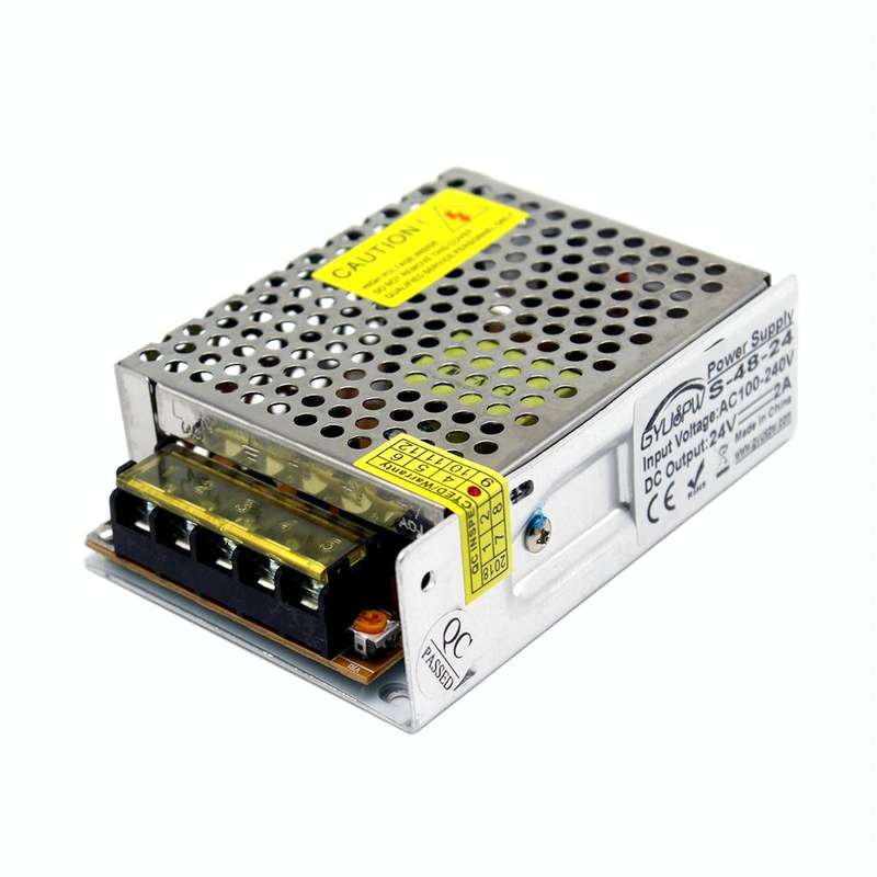 S-60-24 DC24V 2.5A 60W LED Regulated Switching Power Supply, Size: 110 x 79 x 36mm