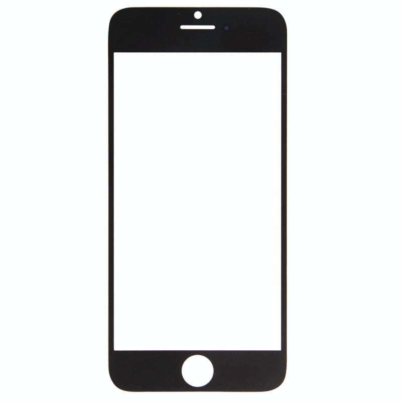 Front Screen Outer Glass Lens for iPhone 6(Black)
