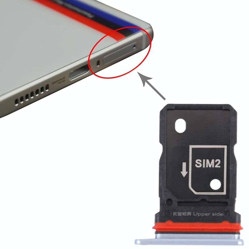 For Vivo iQOO 7 V2049A, I2009 SIM Card Tray + SIM Card Tray (Blue)