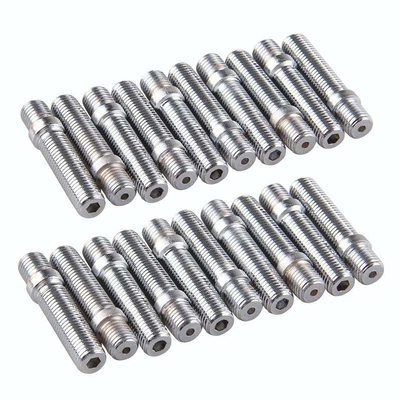 20 PCS 5.8cm Universal Car Modification Extended Wheels Stud Conversion M12x1.25 to M12x1.5 Screw...