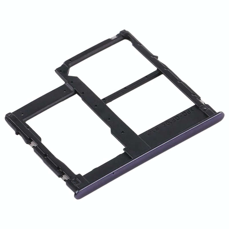 For Samsung Galaxy A315 / A31 SIM Card Tray + SIM Card Tray + Micro SD Card Tray (Black)