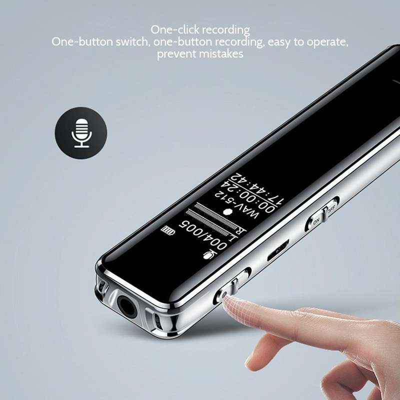Q22 Multifunctional HD Noise Reduction Conference Recording Pen, Capacity:8GB(Black)