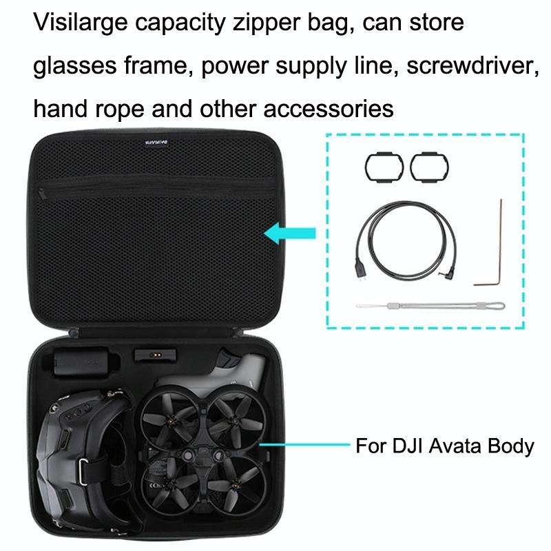 For DJI Avata Smart Selection Set Bag Sunnylife Handheld Storage Bag