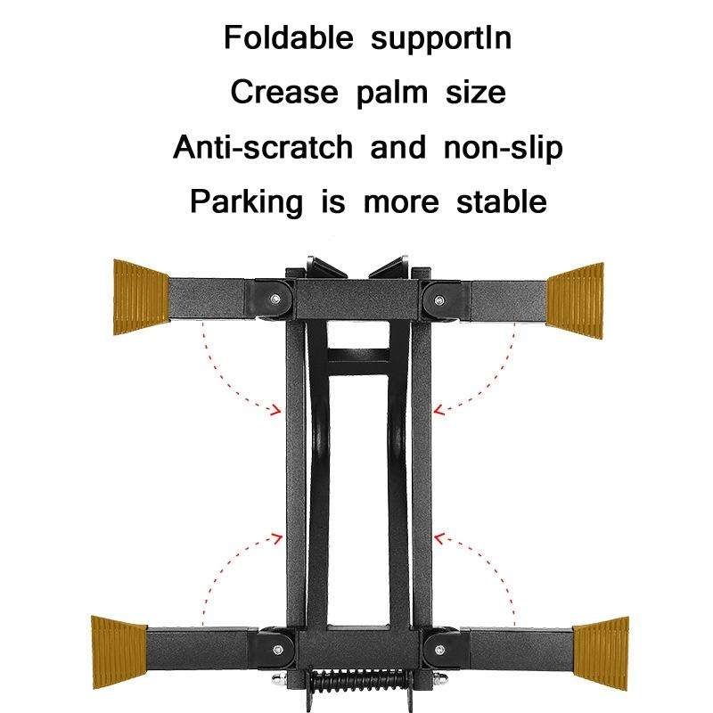 WEST BIKING Portable Bicycle Parking Display Stand(Black)