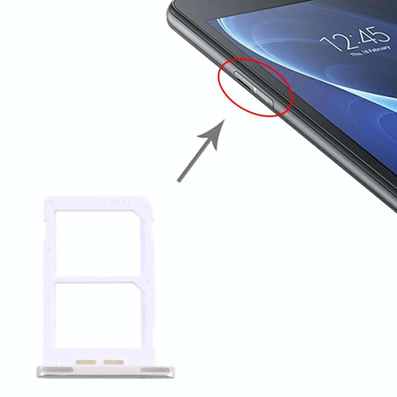 For Samsung Galaxy Tab A 7.0 (2016) SM-T285 SIM Card Tray + SIM Card Tray (White)