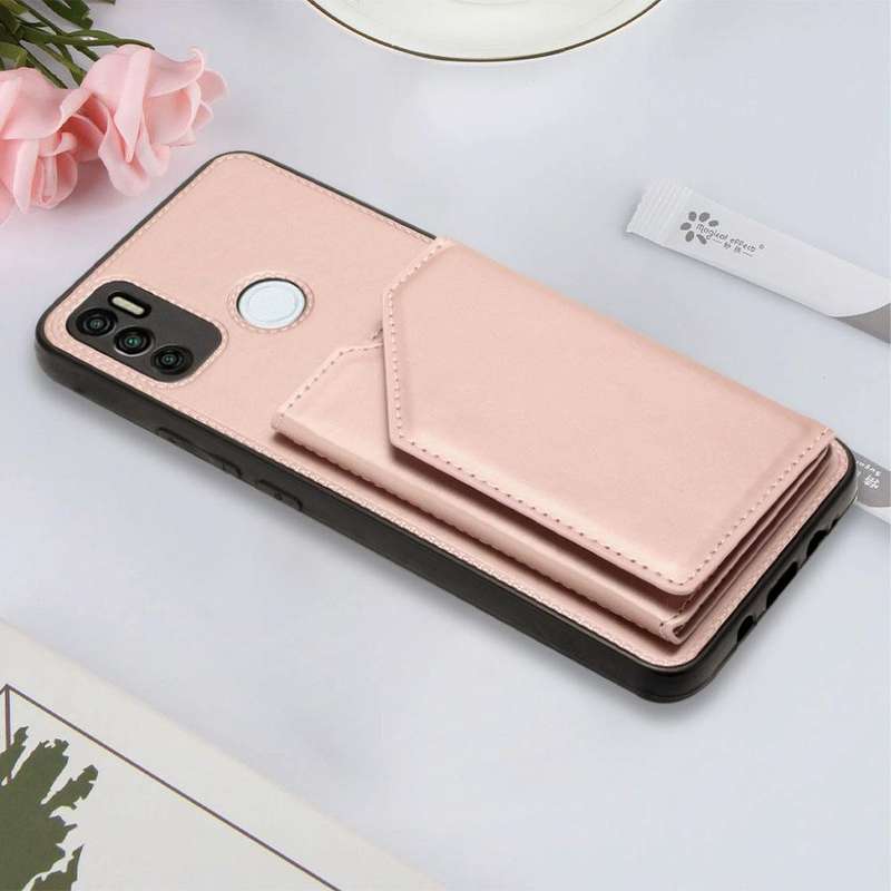 For Tecno Spark 5 Air / 6 Air Skin Feel PU + TPU + PC Phone Case(Rose Gold)