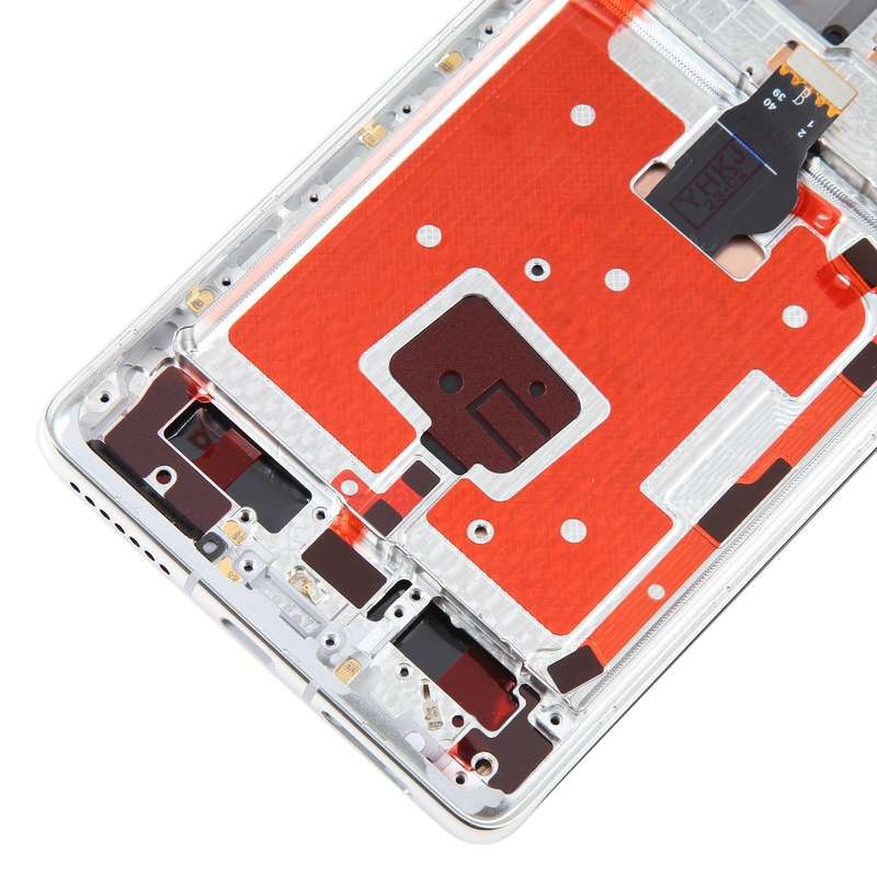 Original LCD Screen for Huawei Mate 40 Pro Digitizer Full Assembly with Frame(Silver)
