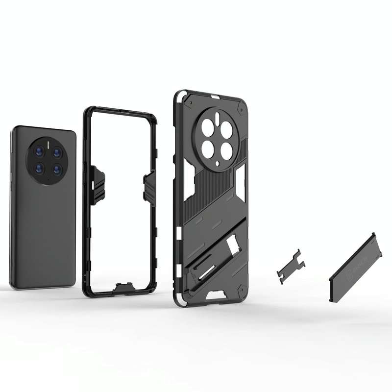 For Huawei Mate 50 Pro Punk Armor 2 in 1 PC + TPU Shockproof Phone Case with Invisible Holder(Ora...