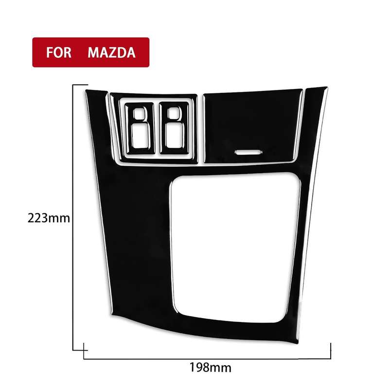 For Mazda 3 Axela 2010-2013 5 in 1 Car Gear Frame Set B Decorative Sticker, Right Drive