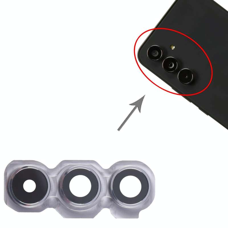 For Samsung Galaxy A54 SM-A546B 10pcs Original Rear Camera Lens Cover(Silver)