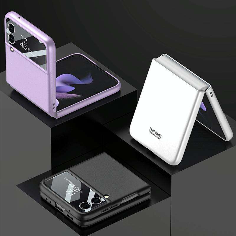 For Samsung Galaxy Z Flip3 5G GKK Integrated Ultra-thin Full Coverage Phone Flip Case(Silver)